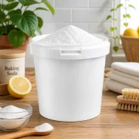Hygienischer PP Eimer ohne Deckel 2,5L weiß für Küche und Bad