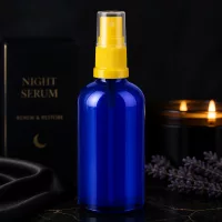 Premium Zerstäuberflasche 100ml aus dickem Glas mit langlebiger Sprühpumpe
