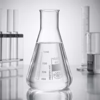 Kristallklarer Erlenmeyerkolben 100ml mit weitem Hals und präziser Volumenskala für Labore