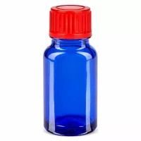 Kompakte 10ml BlueLine Flasche ideal für ätherische Öle und pharmazeutische Anwendungen