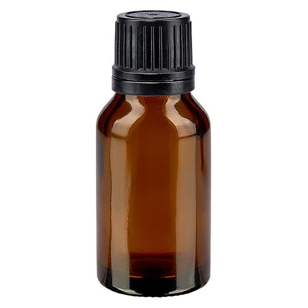 Apothekenflasche braun 30ml Schraubverschluss schwarz Giessring Originalitäts...