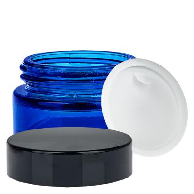 Glastiegel 20ml blau mit Einlegedeckel UNiTWIST