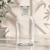Hochwertige Vorratsflasche 500ml klar mit Rundschulter Enghals für Öle und Tinkturen