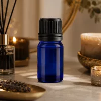 5ml Aromaflasche aus hochwertigem Glas mit auslaufsicherem schwarzem Verschluss