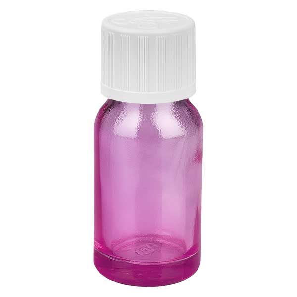10ml Flasche 11mm Schraubverschluss weiß Standard Kindersicher PurpleLine UT1...