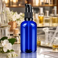 100ml Pumpflasche schwarz Standardverschluss BlueLine UT18/100