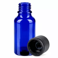 Handliche blaue 20ml Flasche mit 6mm Verschluss STD für sichere Aufbewahrung von Flüssigkeiten