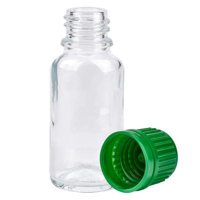 20ml Flasche 11mm Schraubverschluss grün Originalitätsverschluss ClearLine UT18/20