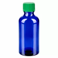 Kompakte Tropfflasche 50ml blau grün für Aromatherapie und Kosmetik