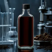 Kleine Abfüllflasche aus Klarglas 100ml mit Dichtscheibe für Labor und Pharmabedarf