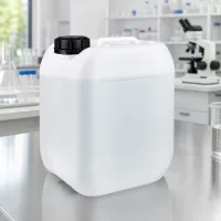 Robuster 5L Industriekanister aus PE-Kunststoff mit schwarzem Sicherheitsverschluss