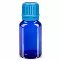 Kompakte 10ml Flasche in elegantem Blau für professionelle Kosmetik und Pharmazie