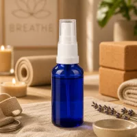 30ml BlueLine Sprayflasche mit UV Schutz durch blaues Glas für lichtempfindliche Substanzen