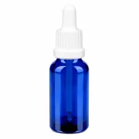 20ml Dosierungsflasche blau mit weißem Tropfer für Laborbedarf und Pharmazie