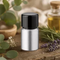 Runde 10ml Aluflasche mit Schraubkappe - platzsparendes Design für DIY Kosmetik und Seren