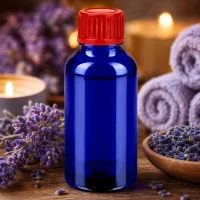 Elegante 30ml Glasflasche in Kobaltblau mit ergonomischem Design für den täglichen Gebrauch