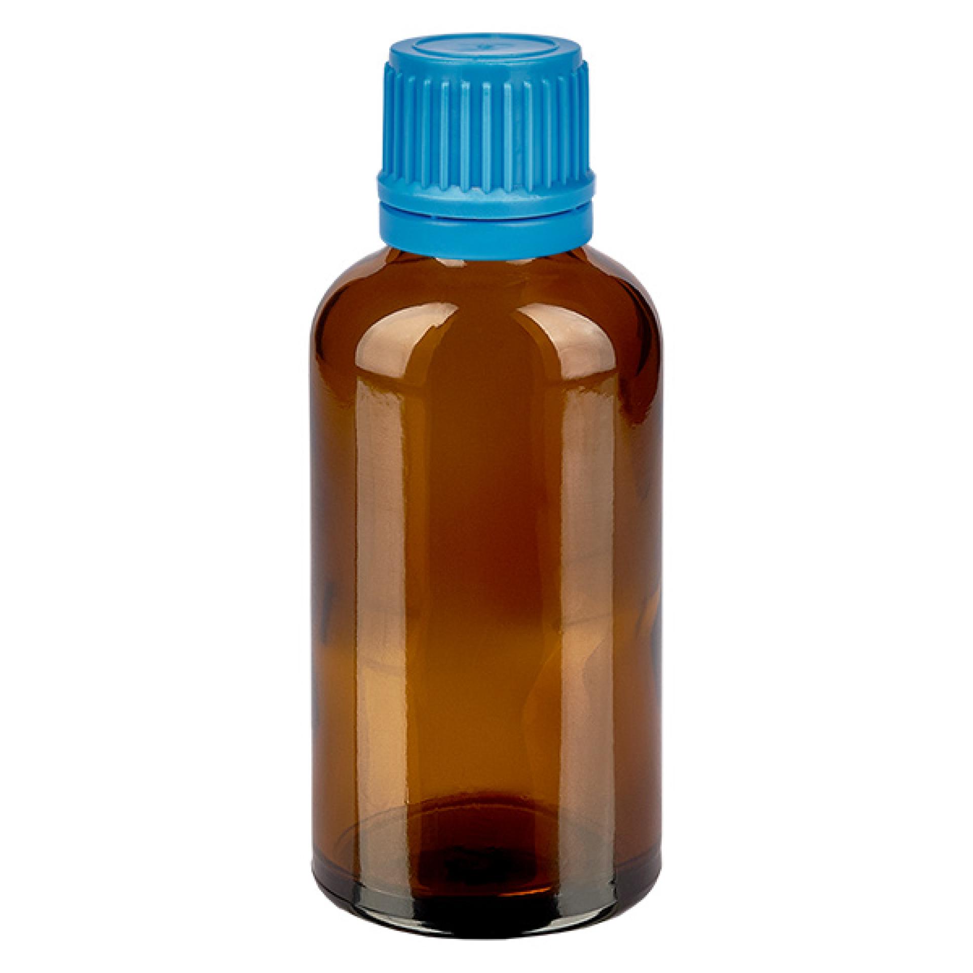 50ml Flasche 11mm Schraubverschluss blau Originalitätsverschluss BrownLine UT...