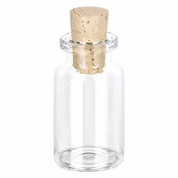 Kleine Glasflasche 10ml mit passendem Korkverschluss perfekt als Dekoflasche oder Geschenkidee
