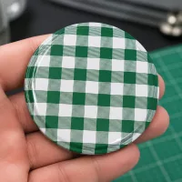 Grün weißer Karodeckel TO82 82mm BasicSeal Twist-Off Verschluss Einweckglas