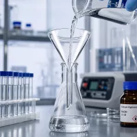 Stabiler Kalk-Soda-Glastrichter 40mm mit optimiertem 60 Grad Winkel für effizientes Umfüllen