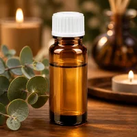 Kompakte 10ml Braunglas Tropfflasche mit weißem STD Verschluss für Naturkosmetik und Öle