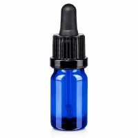 5ml Pipettenflasche aus Glas für ätherische Öle schwarz OV BlueLine UT18/5