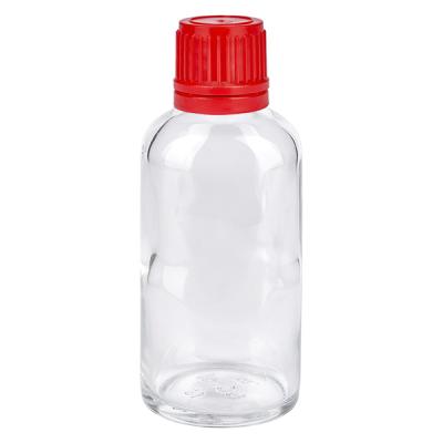 50ml Flasche 11mm Schraubverschluss rot Originalitätsverschluss ClearLine UT18/50