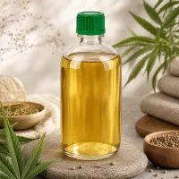 Hochwertige 100ml Abfüllflasche Klarglas grüner Verschluss Naturprodukte ClearLine UT18