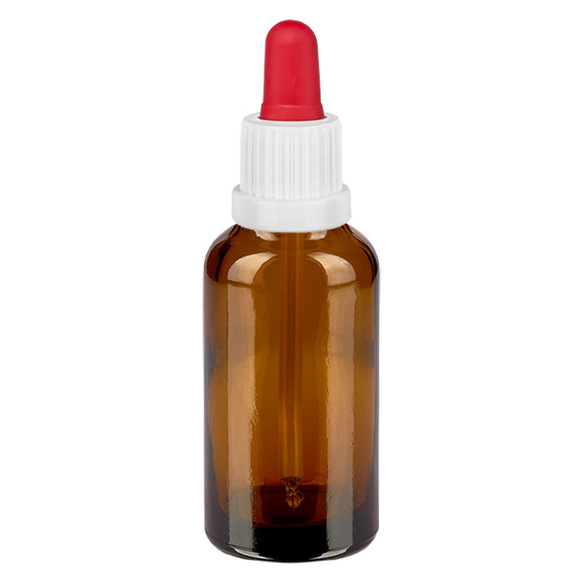 30ml Pipettenflasche weiß/rot Originalitätsverschluss BrownLine UT18/30