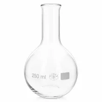 Enghalskolben 250ml Volumen ideal für Vakuumdestillation im Labor