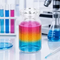 Kleines Klarglas Fläschchen 5ml Injektionsbehälter mit glatter Zylinderwandung und breitem Mündungsrand