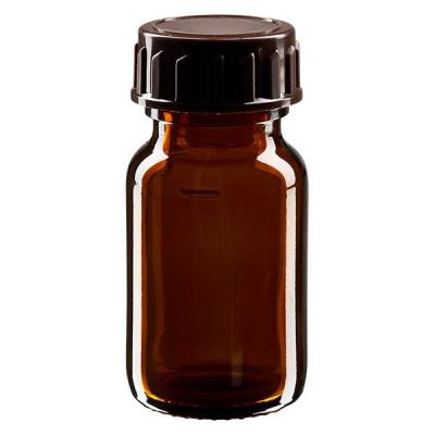 30ml Medizinflasche braun, mit Verschluss braun ApoGlas