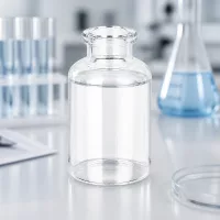 Hochreine Injektionsflasche 20ml Klarglas mit glatter Außenwand und engem Rollrand