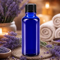 30ml blaues Apothekerglas lichtgeschützt für Öle Tinkturen und Essenzen