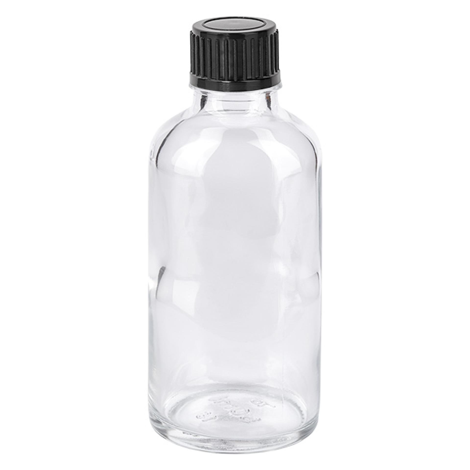 50ml Flasche 11mm Schraubverschluss schwarz Standard ClearLine UT18/50