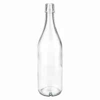 1000ml Glasflasche UNiTWIST transparent ohne Bügelverschluss Schraubverschluss Getränkeflasche leer