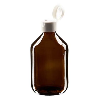 300ml Medizinflasche braun, mit Klappverschluss ApoGlas