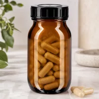 100ml Weithalsflasche Braunglas mit Schraubdeckel