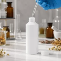Weiße undurchsichtige HDPE Apothekerflasche 100ml mit weitem Hals