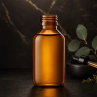 100ml Schraubflasche braun mit PP28 Gewinde für homöopathische Mittel ohne Verschluss