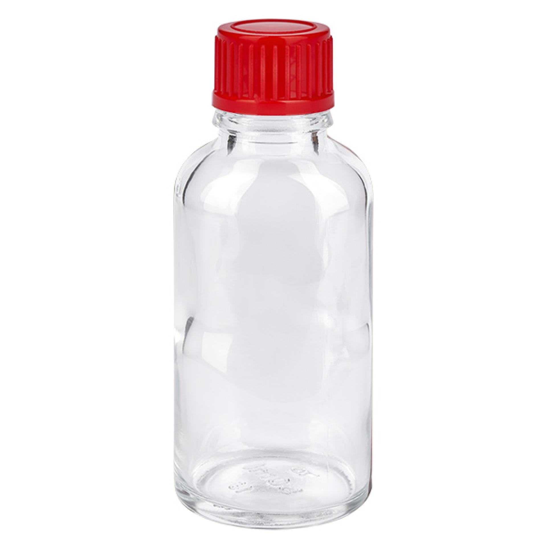 30ml Flasche 11mm Schraubverschluss rot Standard ClearLine UT18/30