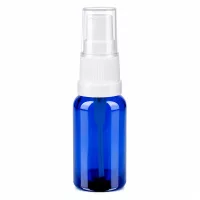 Professionelle blaue Glasflasche 20ml mit feinem Sprühsystem für Beauty und Wellness Produkte