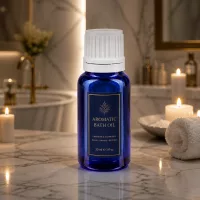 UV-Schutz Glasflasche 10ml kobaltblau mit weißem Originalitätsverschluss für Naturprodukte