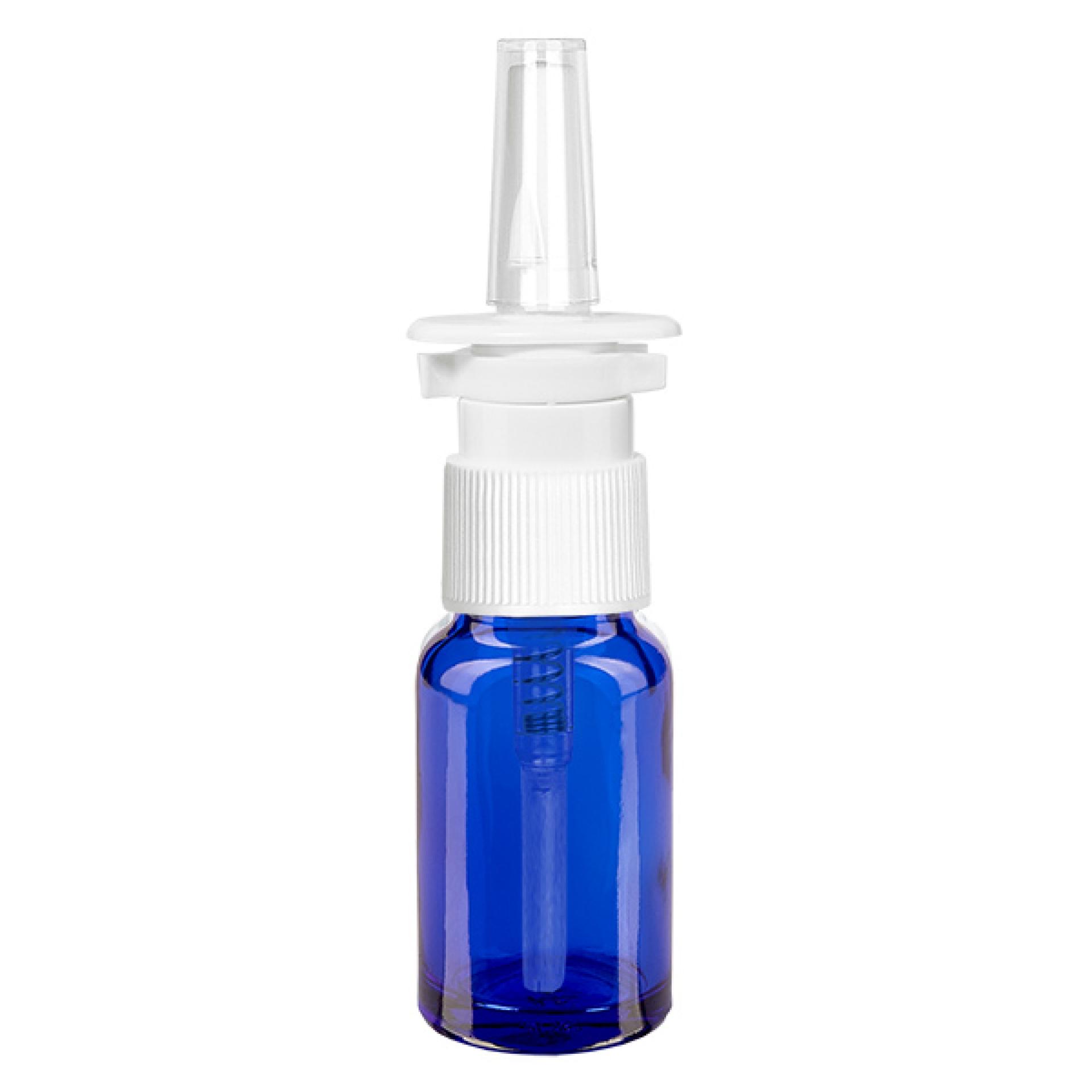 10ml Nasensprayflasche weiß/transparent Standardverschluss BlueLine UT18/10