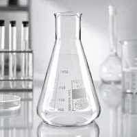 Vielseitiger Erlenmeyerkolben 200ml Weithals für Mischen Erhitzen und Aufbewahren