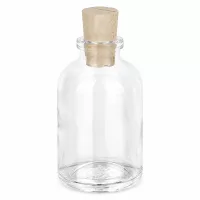 Leere Klarglasflasche 50ml mit passendem Korken 11/14mm für vielseitige Verwendung