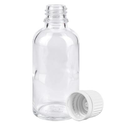 50ml Flasche 11mm Schraubverschluss weiß Originalitätsverschluss ClearLine UT18/50