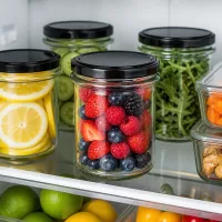Glaskonservierung ohne Plastik 214ml UNiTWIST Rundglas mit BasicSeal Deckel für Obst und Gemüse