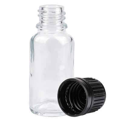 20ml Flasche 11mm Schraubverschluss schwarz Originalitätsverschluss ClearLine UT18/20