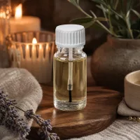 Vielseitige 10ml Pinselflasche aus Klarglas mit tropfsicherem Verschluss für Kosmetik und Naturheilkunde